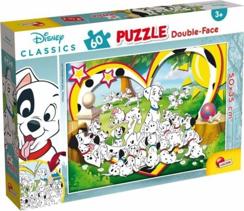 Детский развивающий пазл Lisciani Puzzle dwustronne Plus 60 Klasyka Disney