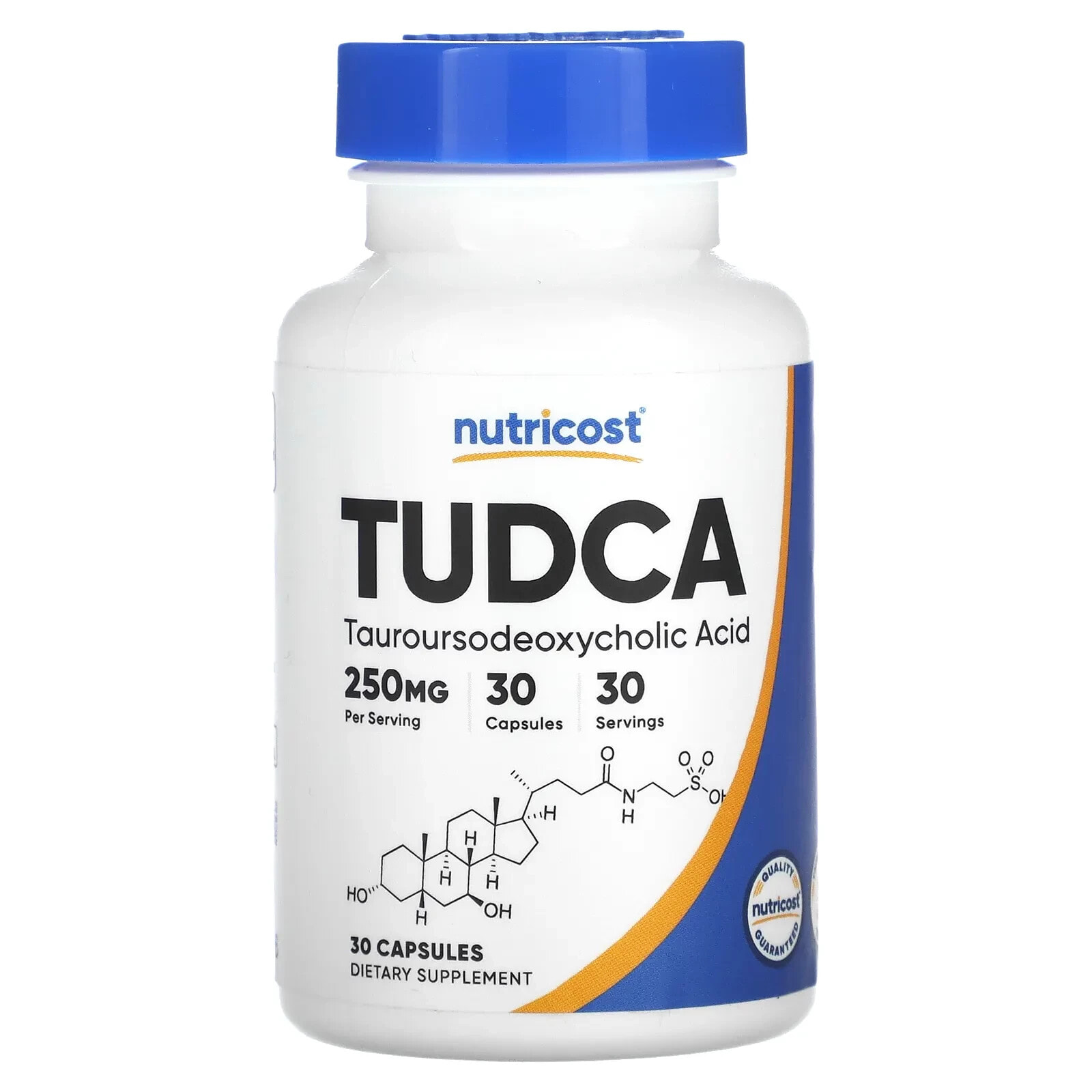 Nutricost, TUDCA, 500 мг, 30 капсул