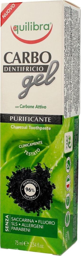 Зубная паста Equilibra Pasta do zębów Carbo Gel Charcoal Toothpaste 75ml