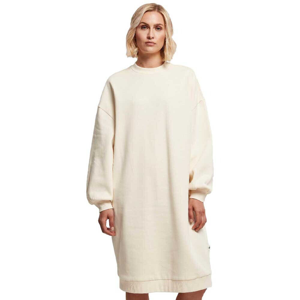 URBAN CLASSICS Organic Oversized Long Sleeve Midi Dress
