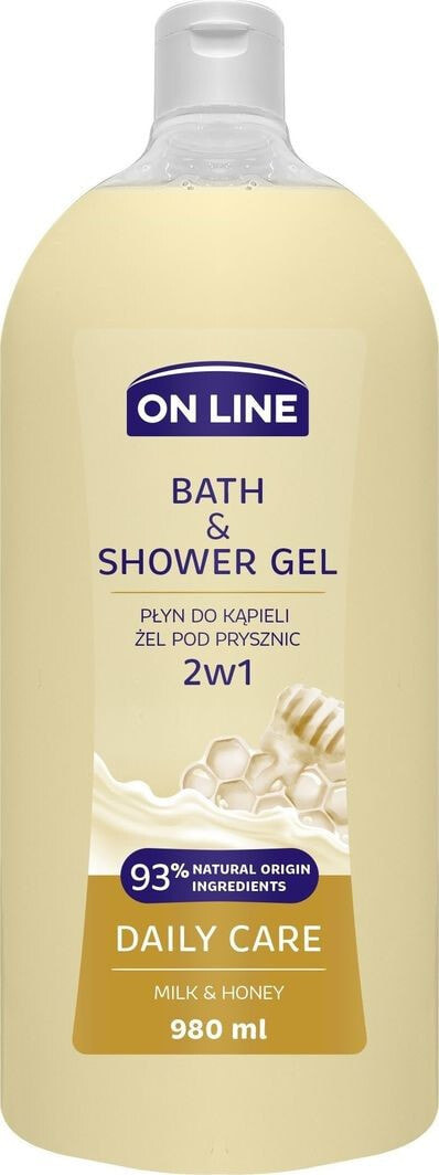 On Line Daily Care Bath & Shower Gel Молочно-медовый гель для душа и ванны 980 мл