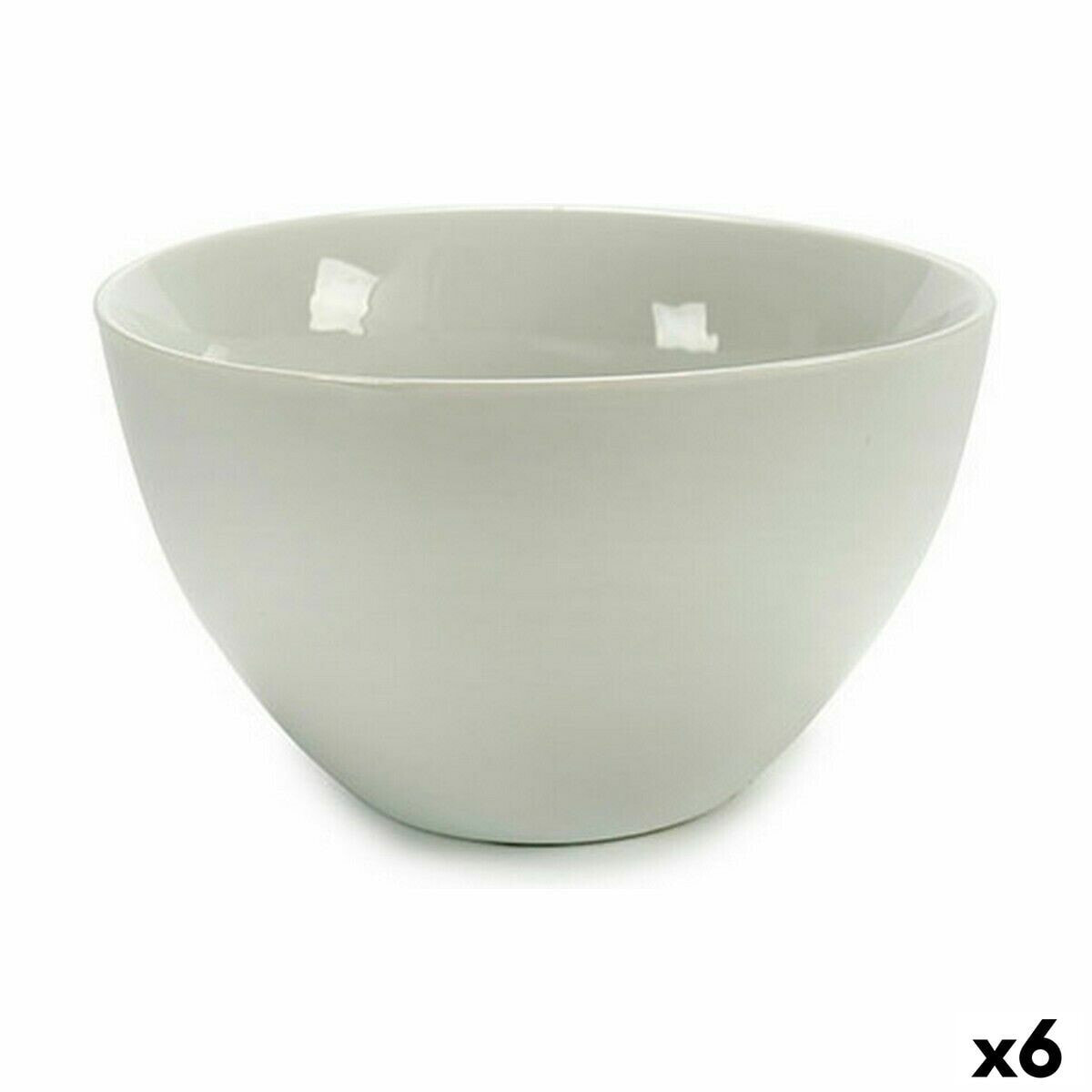 Bowl 13 x 7,2 x 13 cm Porcelain White 600 ml (6 Units)