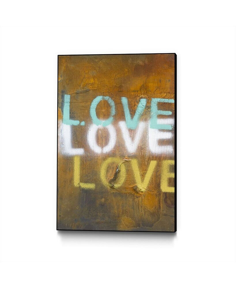 Kent Youngstrom Love Love Love Art Block Framed 24