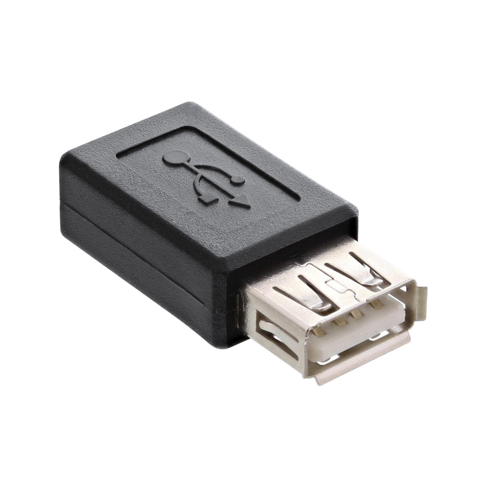 InLine 31613 кабельный разъем/переходник USB Type A Micro-USB type B Черный