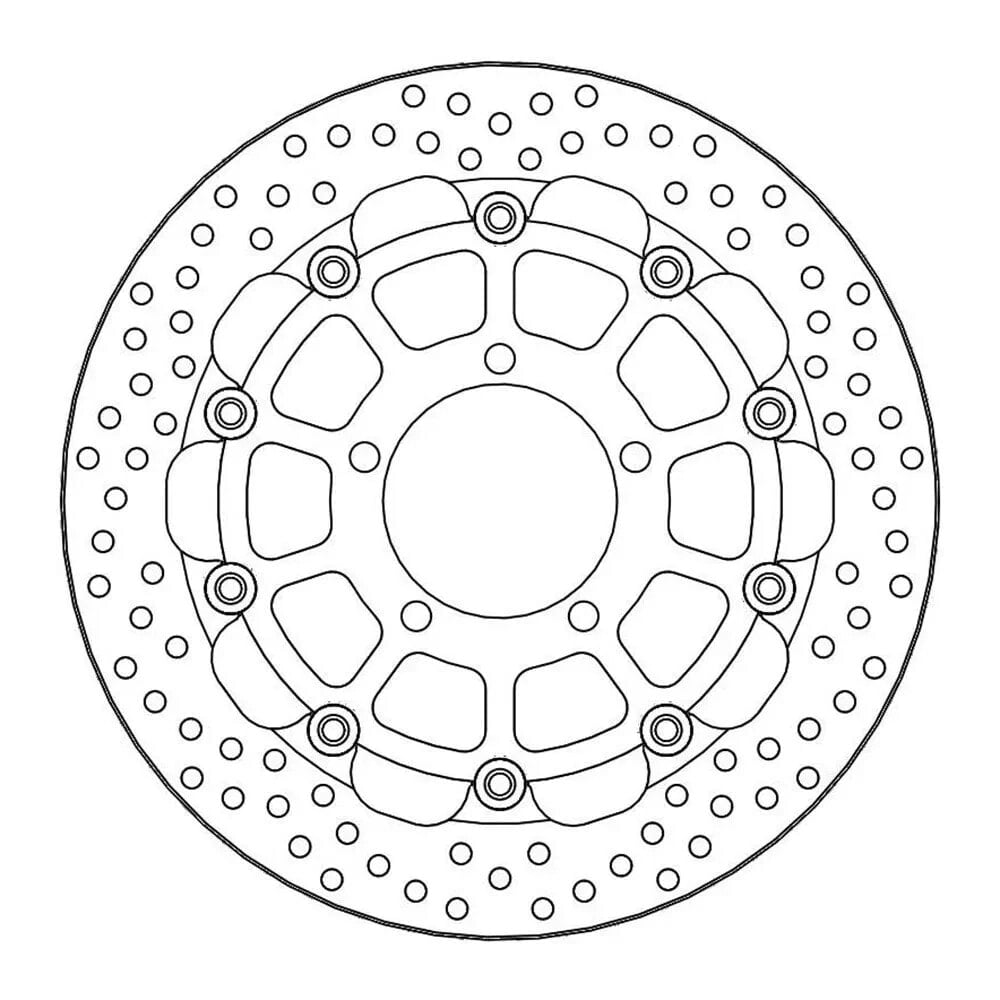 MOTO-MASTER Round Triumph 112208 Brake Disc