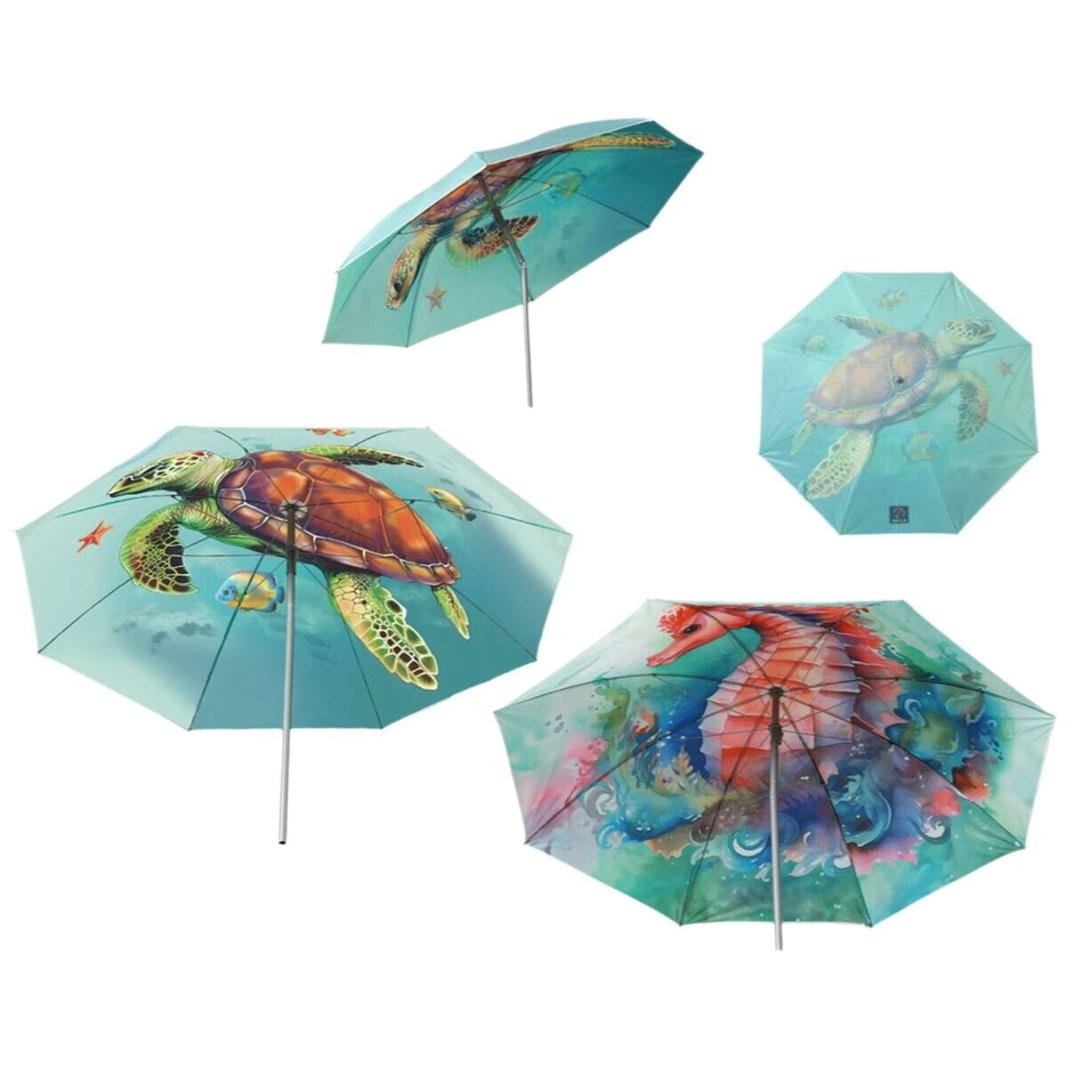Beach parasol Ø 160 cm SPF50+ Navy