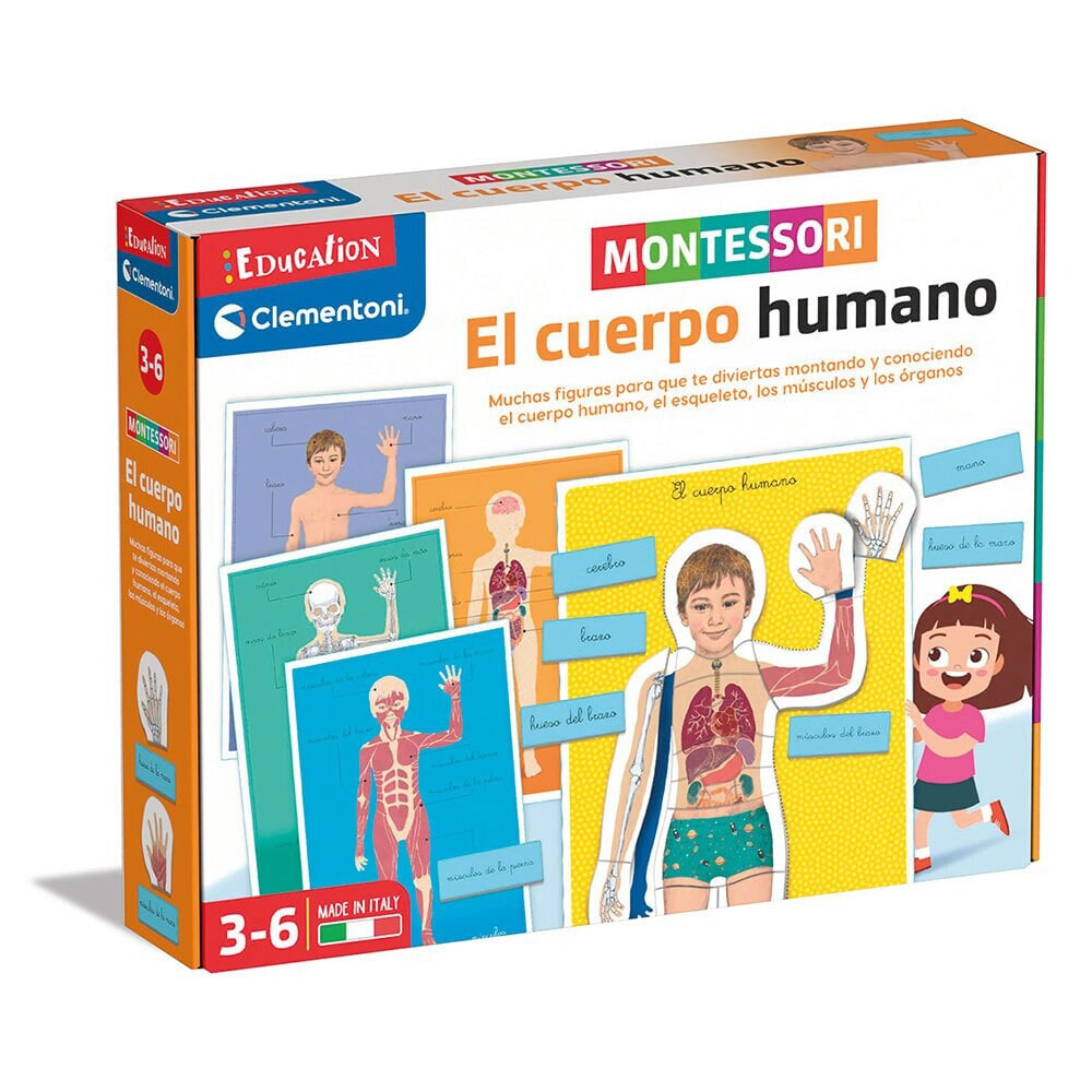 CLEMENTONI The Human Body - Montessori Board Game