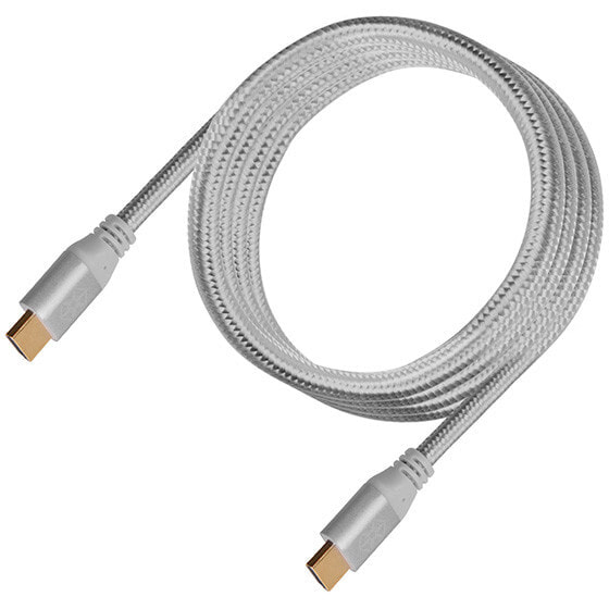 Silverstone CPH01 HDMI кабель 1,8 m HDMI Тип A (Стандарт) Серебристый SST-CPH01S-1800