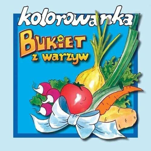 Раскраска для рисования Źródełko Kolorowanka - Bukiet warzyw