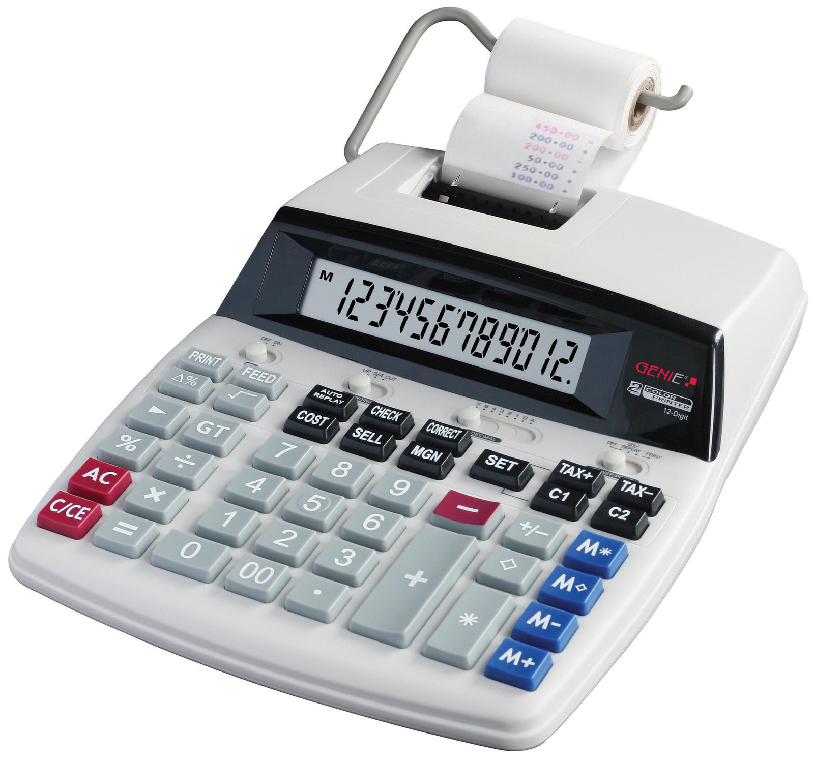 Genie D69 Plus калькулятор Настольный Печатающий Серый 11891