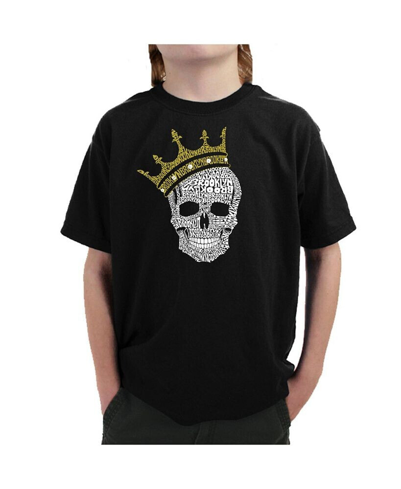 LA Pop Art big Boy's Word Art T-shirt - Brooklyn Crown