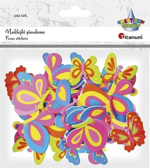 Titanum Foam stickers mix sizes and colors 102pcs