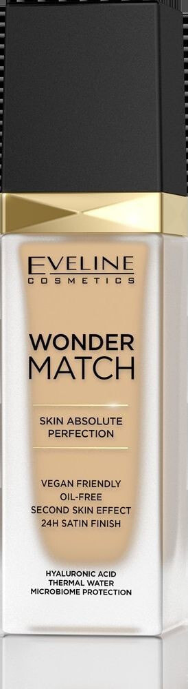 Eveline Wonder Match Skin Absolute Perfection No. 20 Medium Beige Стойкий безмасляной тональный крем с атласным финишем 30 мл