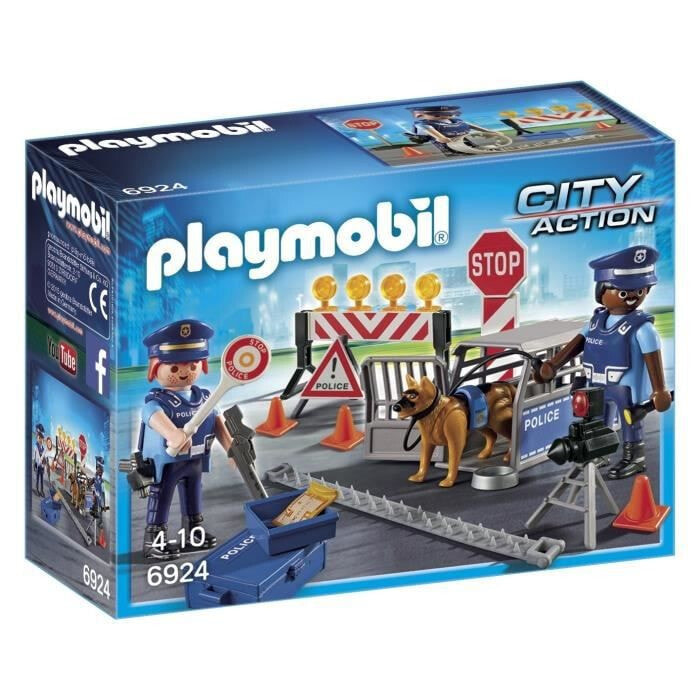 Playmobil Игровой набор Полиция Блокпост полиции 6924