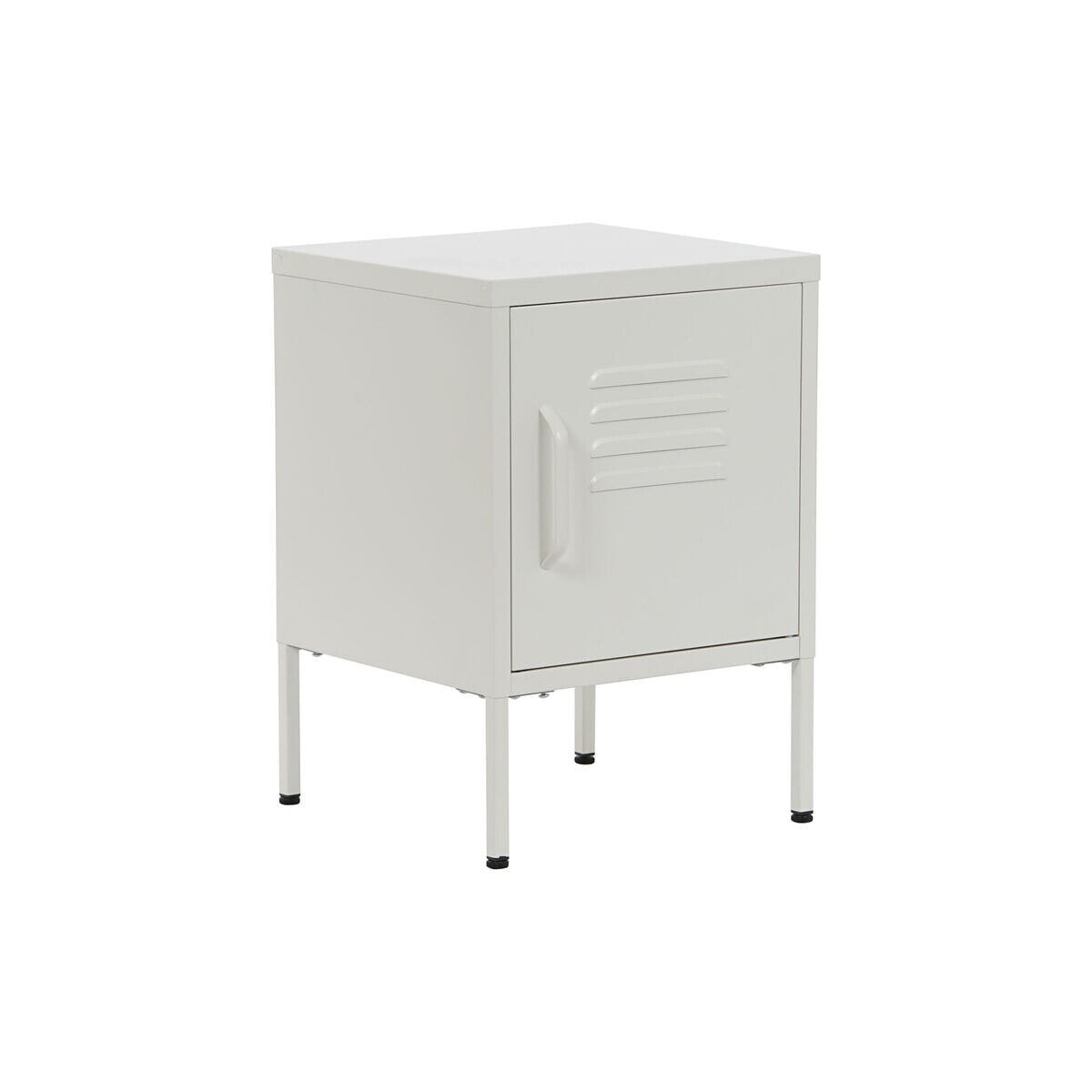 Nightstand Home ESPRIT White Metal 35 x 35 x 51 cm