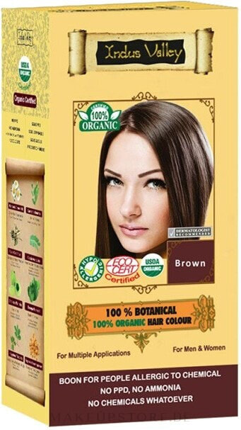 100% Haarfarbe aus 8 zertifizierten Bio-Kräutern - Indus Valley 100% Botanical Hair Colour