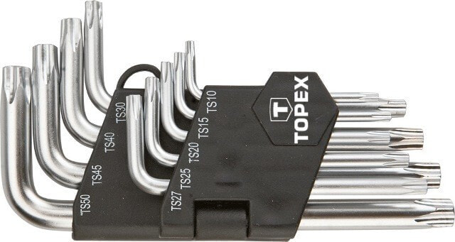 Автомобильный инструмент для ремонта Topex Zestaw kluczy pięciokątnych do przepływomierzy TS10-TS50 9szt. (35D950)