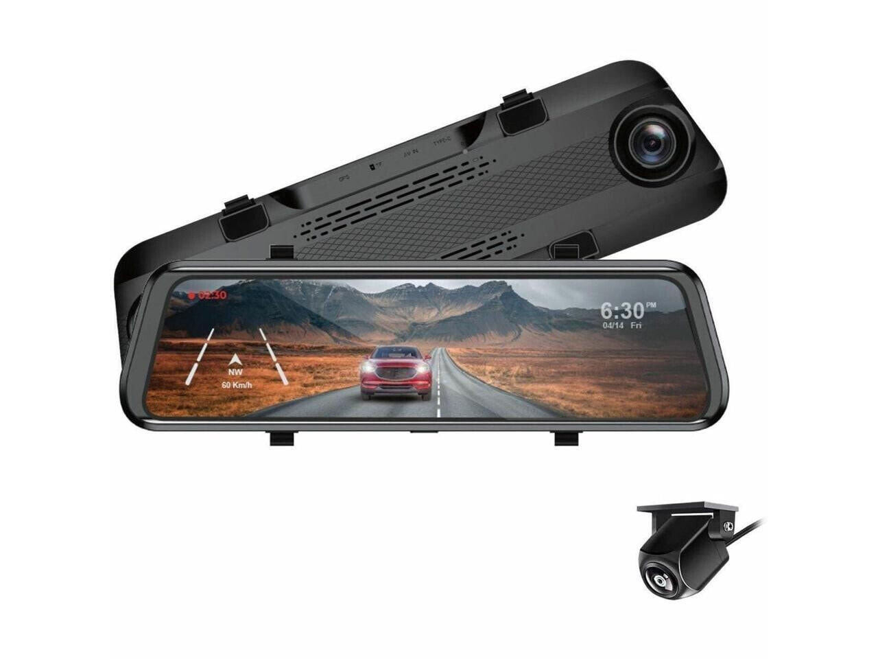 GekoGear Orbit D100 1080P Front / 1080P Rearview Mirror Dashcam OrbitD100