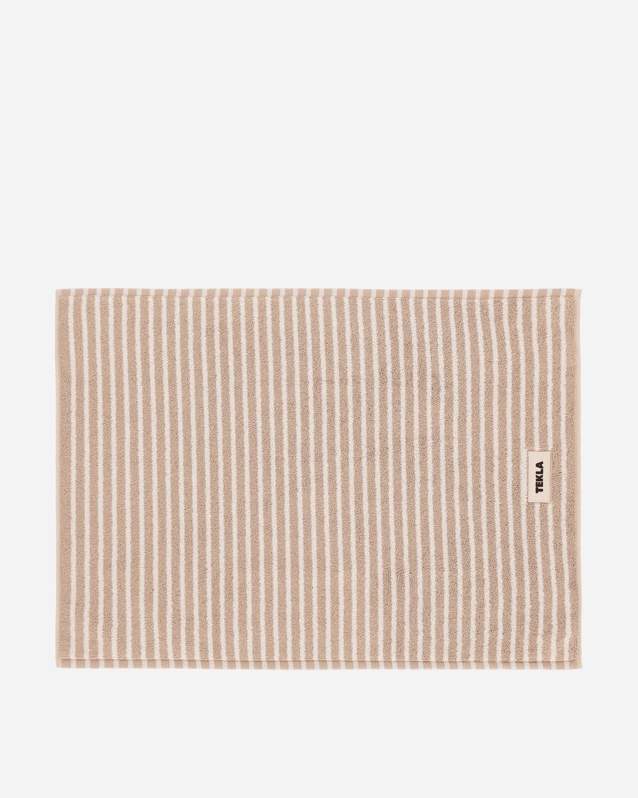 Striped Bath Mat Ivory