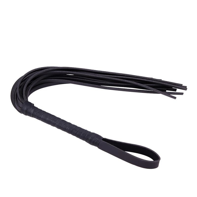 Плетка или стек для БДСМ CHISA Leather Whip 72 cm Black