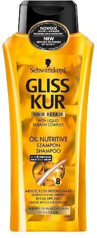 Schwarzkopf Gliss Kur Oil Nutritive Shampoo Восстанавливающий и питательный шампунь для поврежденных волос 400 мл