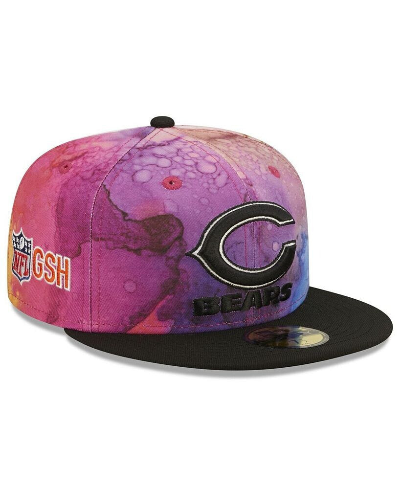 New Era men's Pink, Black Chicago Bears 2022 NFL Crucial Catch 59FIFTY Fitted Hat