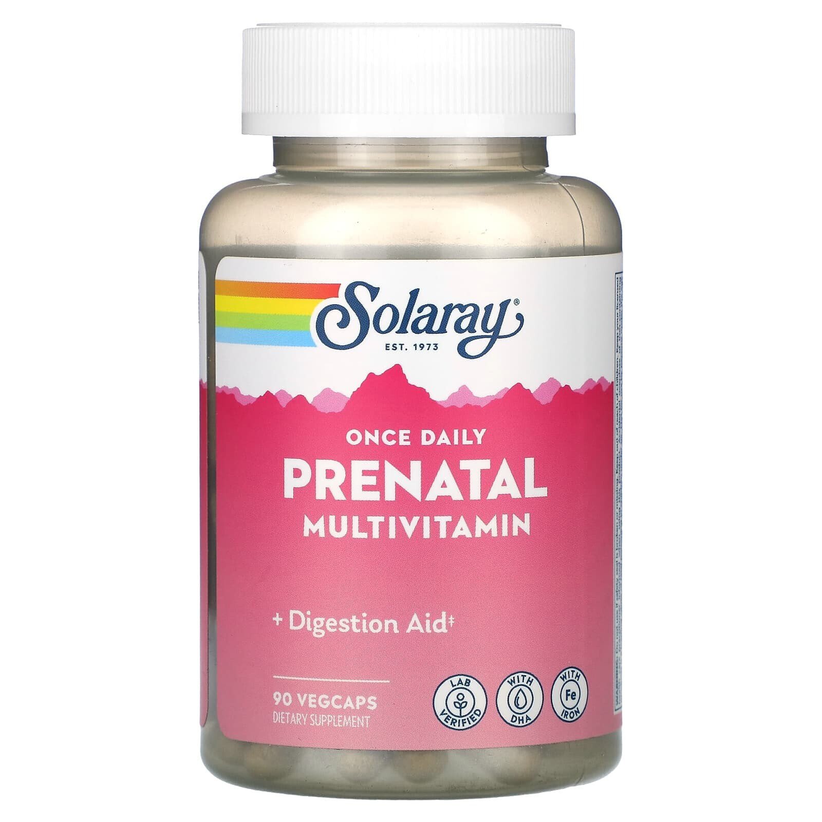 Solaray, Once Daily, Prenatal Multivitamin, 90 VegCaps
