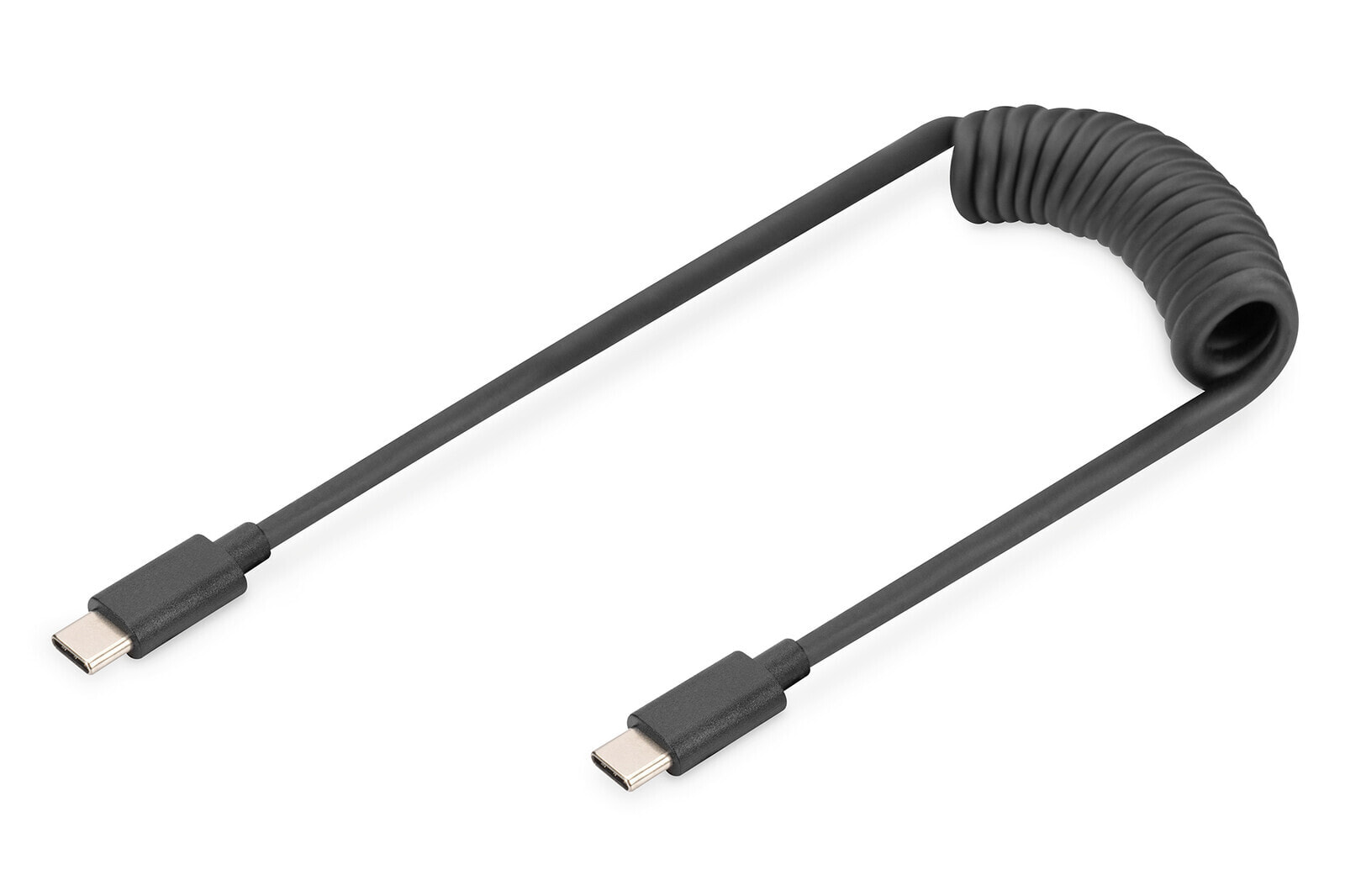 USB 2.0 - USB C to USB C Spiral Cable