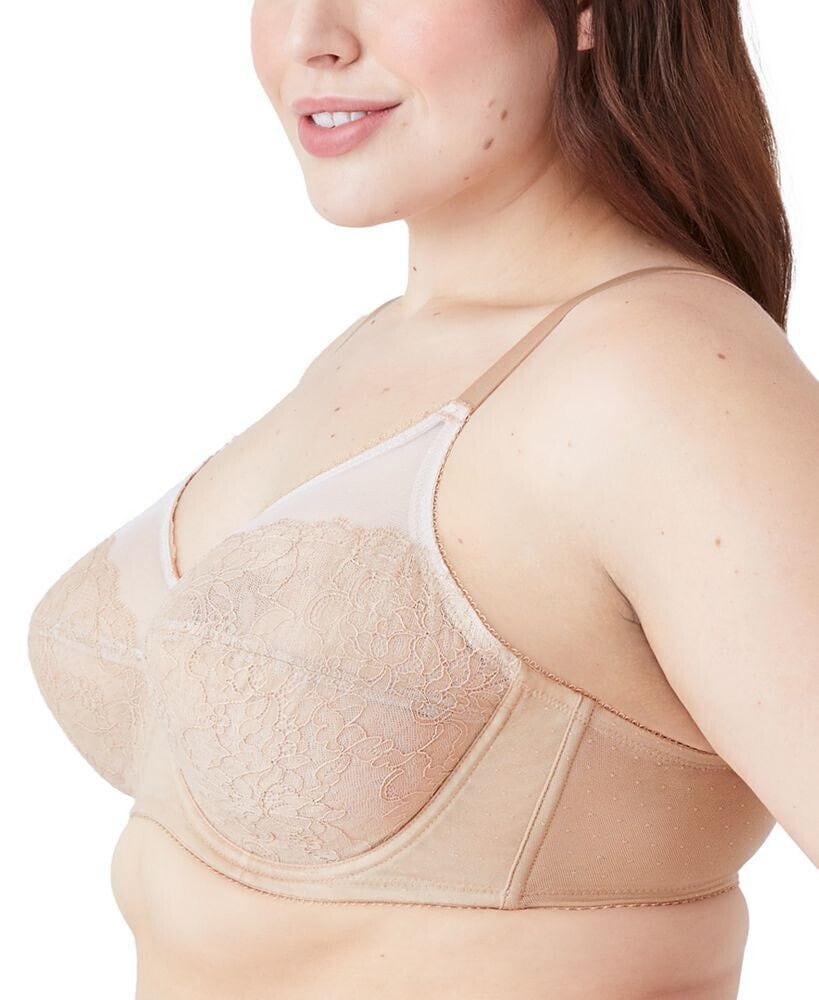 Retro Chic Full-Figure Underwire Bra 855186, Up To J Cup Wacoal Цвет: Toast  (Nude 5); Размер: 42DDD купить от 9100 рублей в интернет-магазине  , женские бюстгальтеры Wacoal