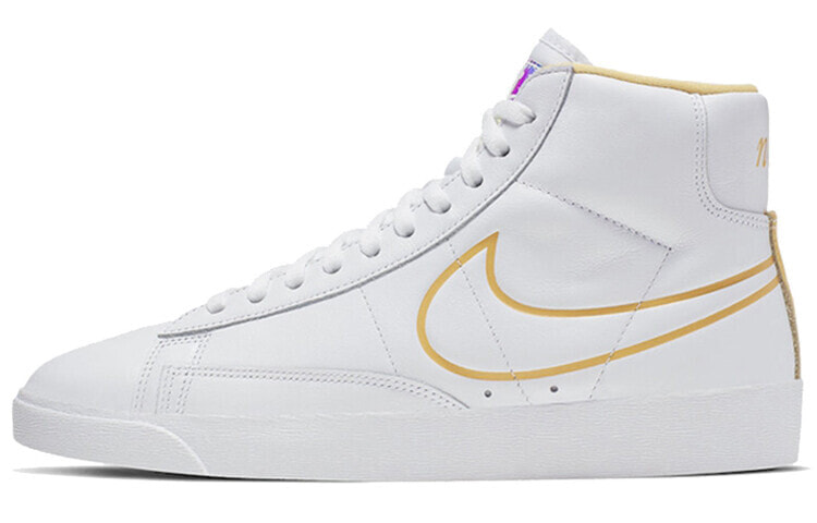 Nike Blazer Mid 彩虹镭射 中帮 板鞋 女款 白 / Кроссовки Nike Blazer Mid CJ3643-100