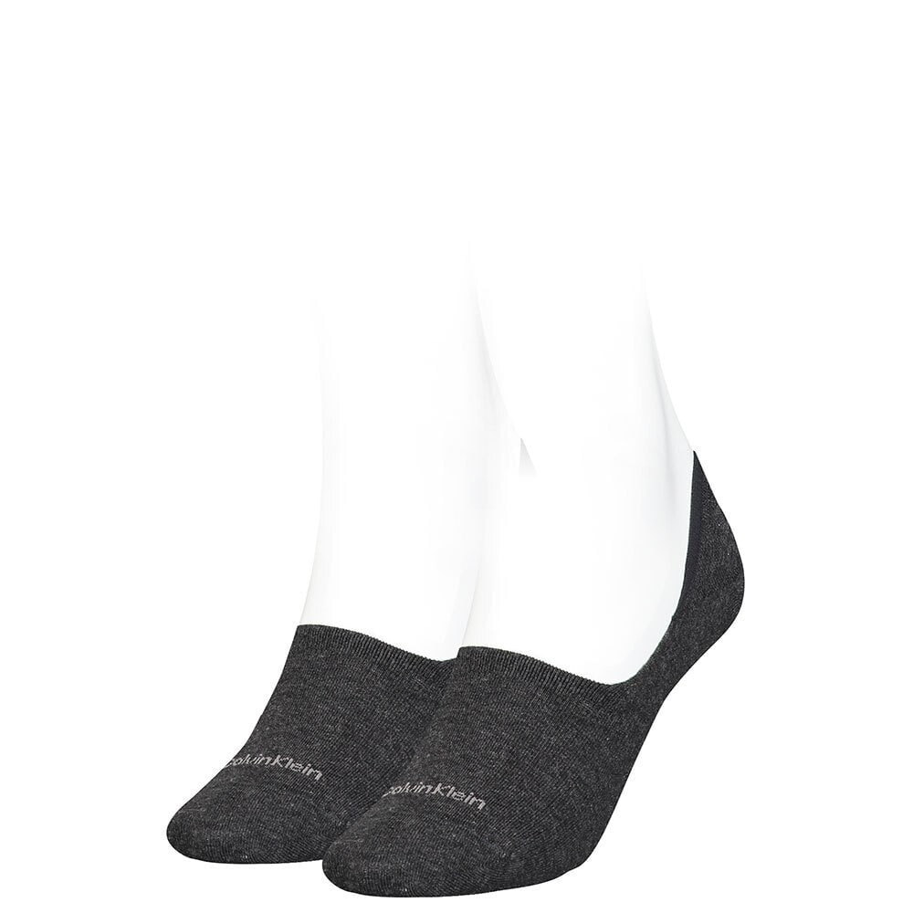 CALVIN KLEIN Footie Mid Cut Socks 2 Pairs