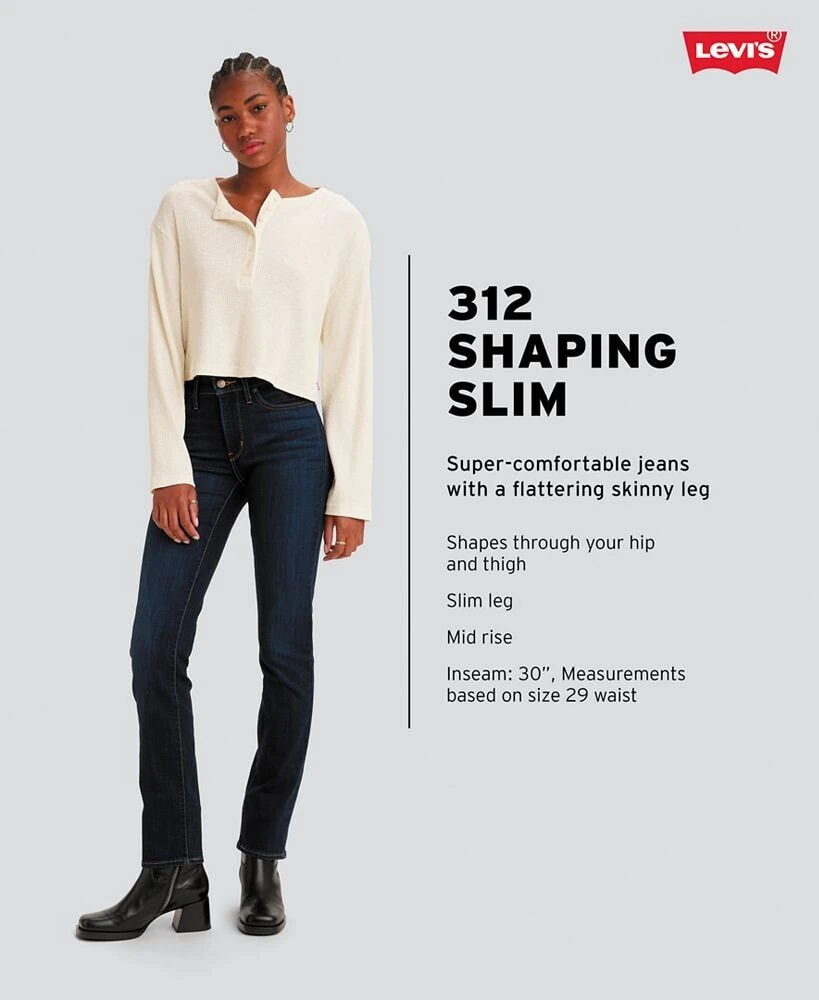 Levi's 312 Shaping Stretch Mid Rise Slim Leg Jeans
