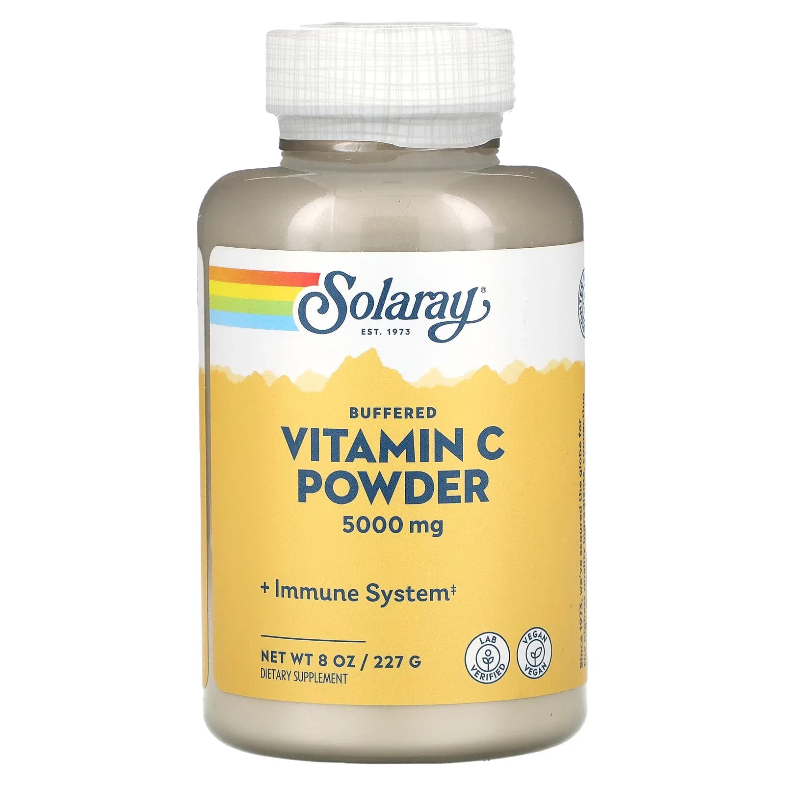 Solaray, Buffered Vitamin C Powder, 5,000 mg, 8 oz (227 g)