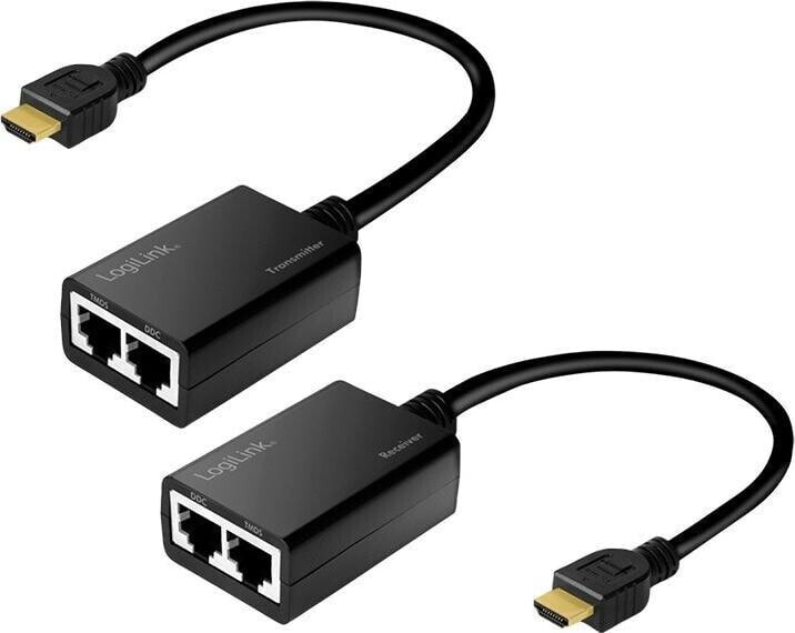 System przekazu sygnału AV LogiLink LogiLink Extender HDMI do 30m, 1080p/60Hz, 0.3m