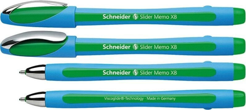 Письменная ручка Schneider Długopis SCHNEIDER Slider Memo, XB, zielony
