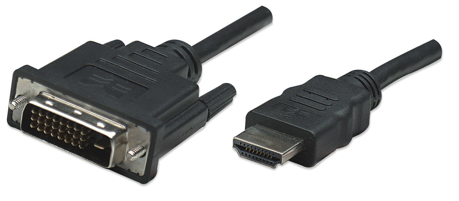 Manhattan 322782 видео кабель адаптер 1 m HDMI DVI-D Черный