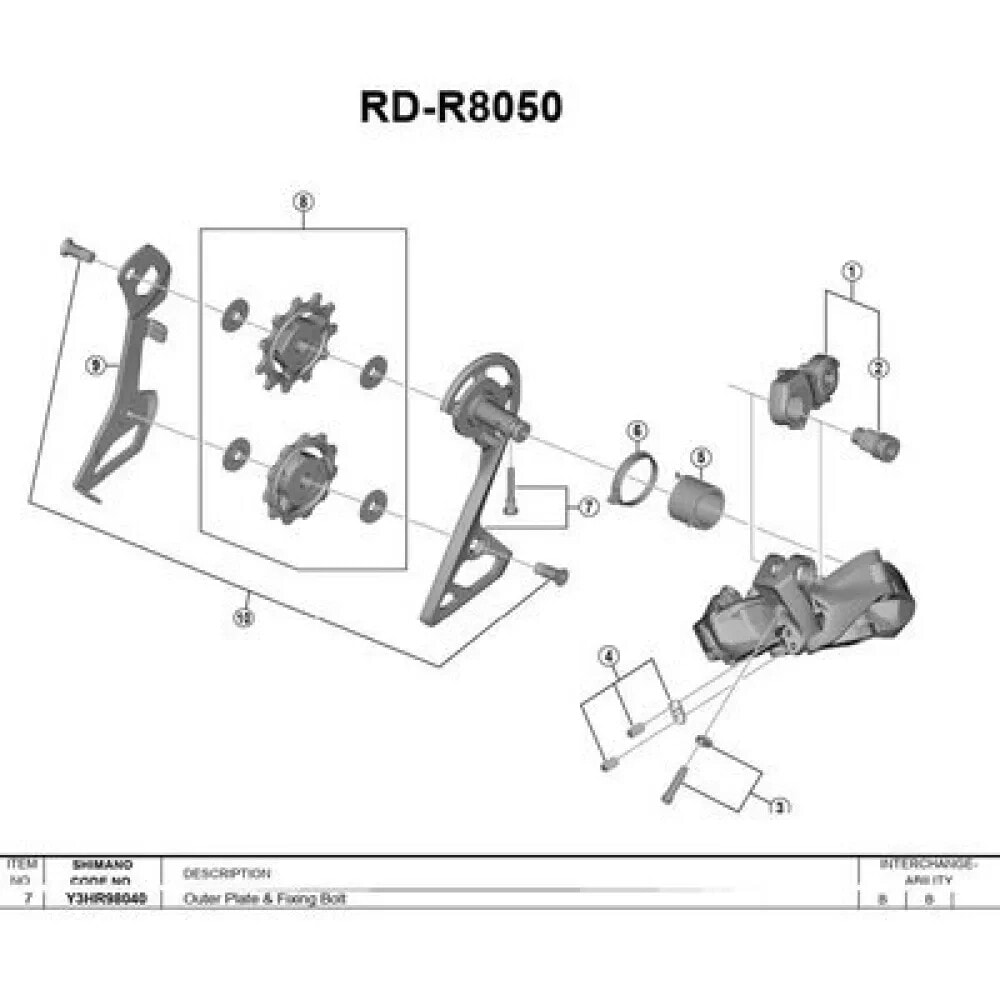 SHIMANO RD-R8050 External