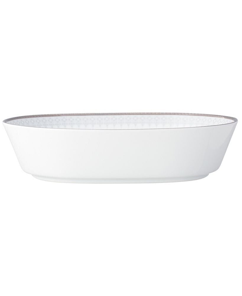 Noritake silver Colonnade Oval Vegetable Bowl