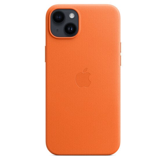 Apple iPhone 14 Plus Leather Case with MagSafe - Orange - Cover - Apple - iPhone 14 Plus - 17 cm (6.7