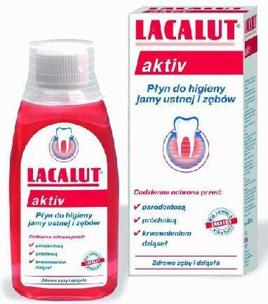 Lacalut Activ Mouthwash Жидкость для полоскания полости рта от пародонтоза и кровоточивости десен 300 мл
