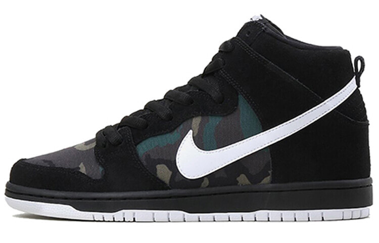 Nike Dunk SB High Camo 防滑耐磨 高帮 板鞋 男女同款 彩黑 / Кроссовки Nike Dunk SB High Camo BQ6826-001