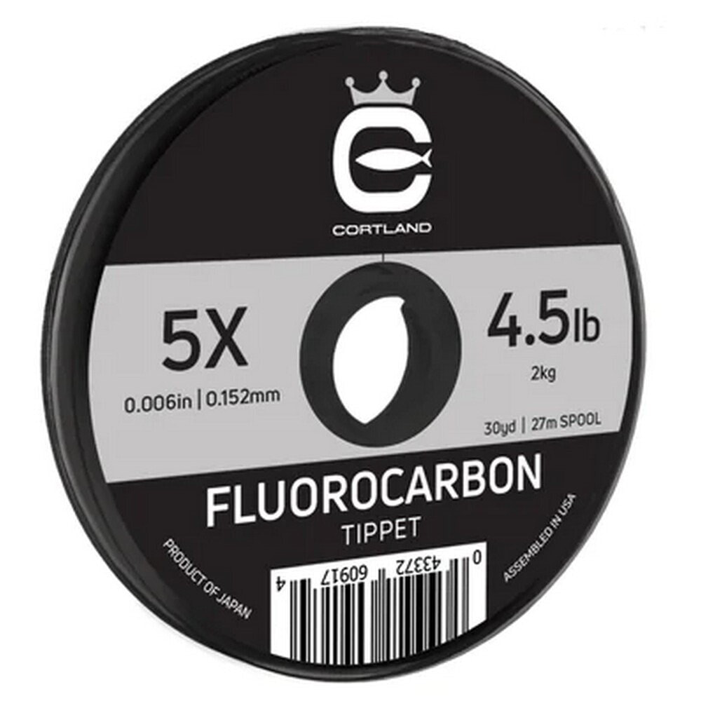 CORTLAND Fluorocarbon Tippet 6X 27 m Fly Fishing Line