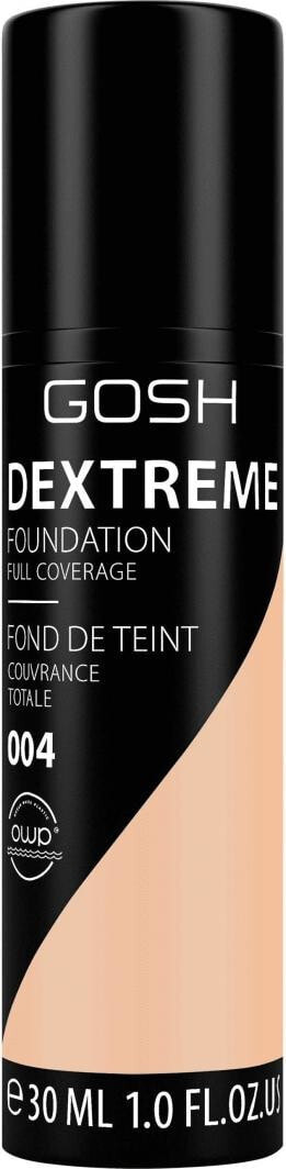 Gosh Dextreme Foundation Full Coverage Стойкий тональный крем с матирующим бархатным покрытием 30 мл