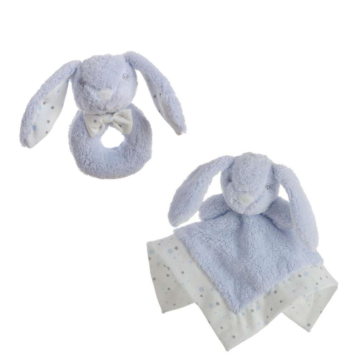 Baby Comforter Rabbit 30 x 30 cm Rattle