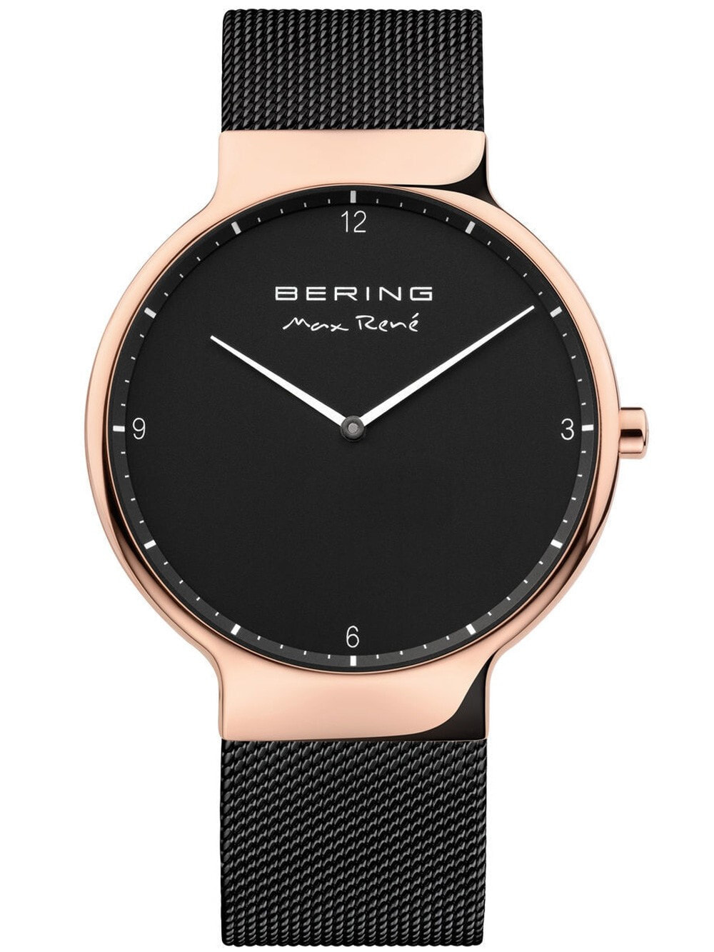 Мужские наручные часы с черным браслетом Bering 15540-262 Max Ren Mens 40mm 5ATM