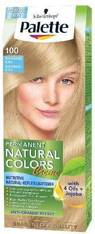 Schwarzkopf Palette Natural Colors Creme No.100 Перманентная крем-краска для волос с натуральными маслами, оттенок блонд