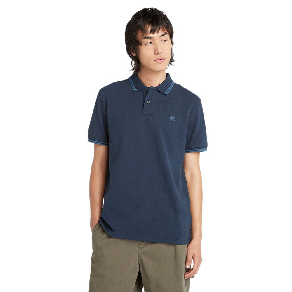 TIMBERLAND Millers River Tipped Pique Short Sleeve Polo