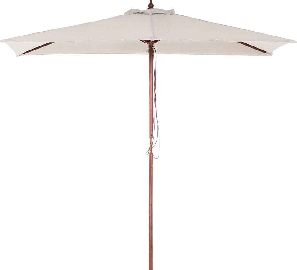 Beliani Parasol ogrodowy 144 x 195 cm beżowy FLAMENCO (58129)