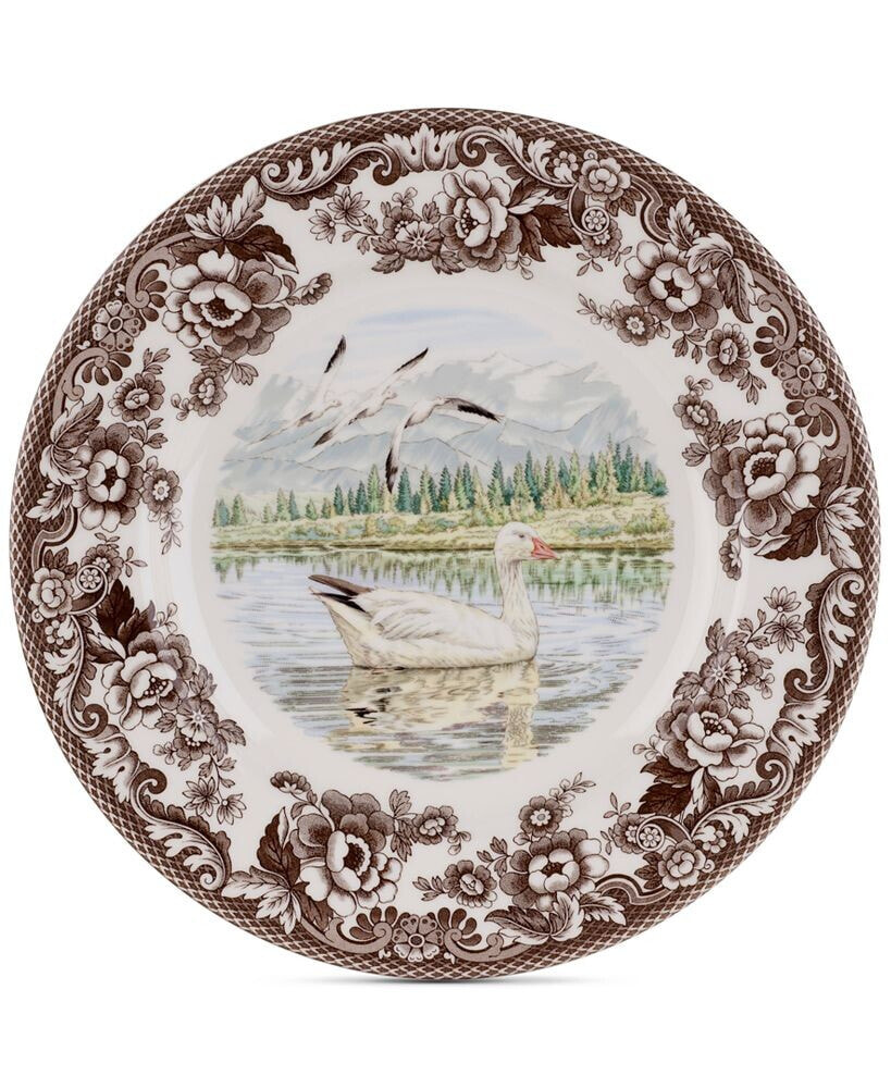 Spode woodland Snow Goose Dinner Plate