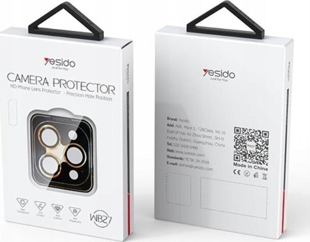 Yesido yesido Lens Protector WB27 iPhone 14 Pro / 14 Pro Max, BLACK / CZARNY